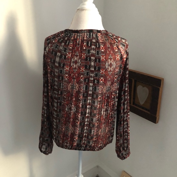 BB Dakota Maroon Blouse Sz L - Picture 3 of 6